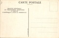 VINTAGE POSTCARD Boat Steamer SGTM Florida Smoking-room of the 2nd classes