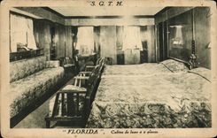 CPA Bateau Paquebot SGTM Florida Cabine de luxe a 2 places