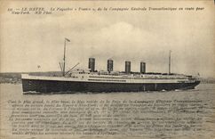 CPA Bateau Paquebot France Le Havre 