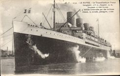 CPA Bateau Paquebot France Transatlantique