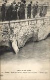 CPA Ours Crue de la Seine Paris Jardin des plantes Martin conte ses peines Janvier 1910
