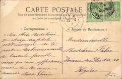 VINTAGE POSTCARD Children Goat