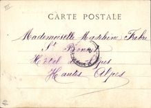 VINTAGE POSTCARD Bicquot and Bicquette Child Goat