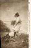 CPA Enfant Chevre Salon 1913 Walhain Sur la Cote d'Emeraude