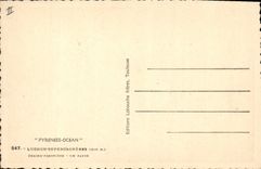 CPA Chevre Luchon Superbagneres chaine frontiere Un patre