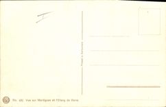 CPA Fantaisie Illustrateur Leve Vue sur Martigues et l'etang de Berre