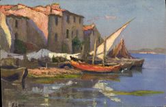 CPA Fantaisie Illustrateur Leve Martigues Quartier Breson