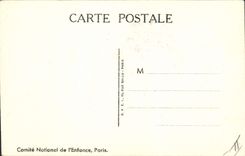 CPA Fantaisie Illustrateur Le Sourt Semaine nationale de l'enfance Le renard et la cigogne 