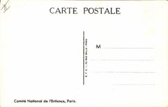 CPA Fantaisie Illustrateur Le Sourt Semaine nationale de l'enfance Le renard et la cigogne