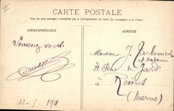 CPA Fantaisie Militaria Train La premier permission