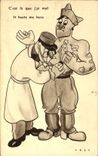 CPA Fantaisie Militaria Illustrateur Cass 
