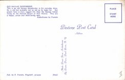 VINTAGE POSTCARD Indian Old Navajo sheepherder