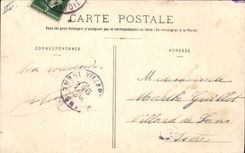 VINTAGE POSTCARD Pont of Beauvoisin Places of weapons and store of the tobaccos