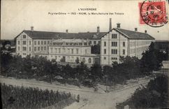 VINTAGE POSTCARD Riom tobacco factory