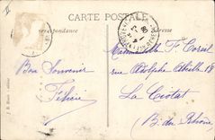 VINTAGE POSTCARD Folklore Carnival of Aix in Provence a huge joke Tobacco