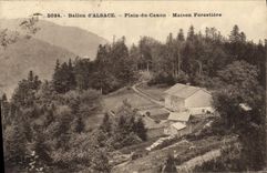 VINTAGE POSTCARD Balloon of Alsace Lime pit of Canon house forestiere