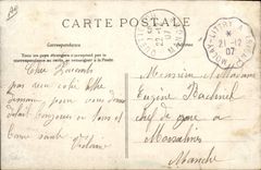 POSTAL de la VENDIMIA el reingreso de granos