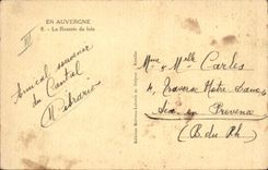 VINTAGE POSTCARD Auvergne the re-entry of the hay
