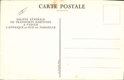 VINTAGE POSTCARD Bateau Steamer SGTM Cabine of 2nd intermediary has 4 places