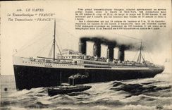 CPA Bateau Paquebot Le Havre Transatlantique France 