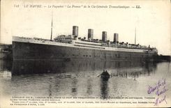 CPA Bateau Paquebot Le Havre Transatlantique France 