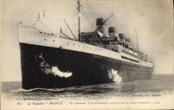 CPA Bateau Paquebot Le Havre Transatlantique France 