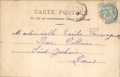 VINTAGE POSTCARD Fantasy Woman Language of umbrella