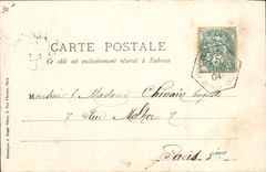CPA Ane Mule Auvers Saint Georges Chateau de Gravelle La cascade de Vintue