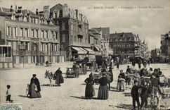 CPA Ane Mule Berck Plage L'entonnoir et l'Institut Notre Dame 