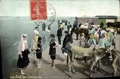 CPA Ane Mule Berck Plage L'heure du bain 