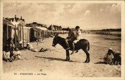 CPA Ane Mule Pornichet La plage 