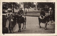 CPA Ane Mule Vichy Promenade a anes