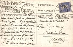 CPA Ane Mule Vichy Promenade a anes