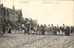 CPA Ane Mule Berck Plage En bataille 