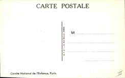 CPA Fantaisie Illustrateur Semaine nationale de l'enfance Le loup et l'agneau