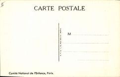 CPA Fantaisie Illustrateur Semaine nationale de l'enfance Le loup et l'agneau