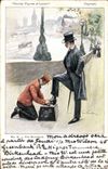 CPA Fantaisie Illustrateur Familiar figures of London The shoebalck Cireur de chaussures
