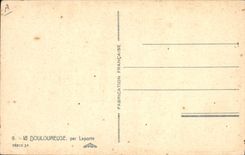 CPA Fantaisie Illustrateur la douloureuse par laporte 