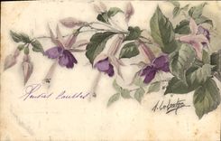 CPA Fantaisie Illustrateur Fleurs Le Loutre 