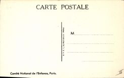 CPA Fantaisie Illustrateur Semaine nationale de l'enfance Le lievre et la tortue