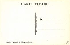 CPA Fantaisie Illustrateur Semaine nationale de l'enfance le renard et le corbeau