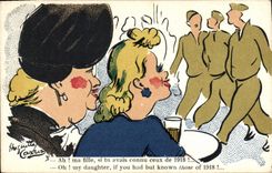 VINTAGE POSTCARD Militaria Those of 1918