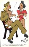 CPA Militaria Femmes Cigarette Tabac