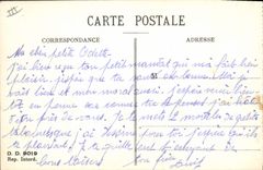 VINTAGE POSTCARD Militaria Persons on leave with the visit