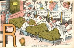 VINTAGE POSTCARD Militaria Dreams embaumes