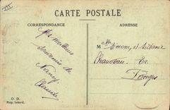 VINTAGE POSTCARD Militaria Service in shift