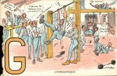 CPA Militaria Gymnastique