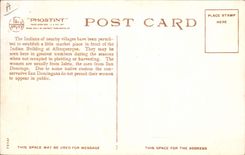 VINTAGE POSTCARD Fan-in to Indian building Albuquerque Nm