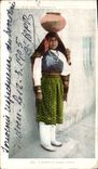 VINTAGE POSTCARD Indiens has woman Isleta Pueblo off