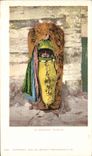 VINTAGE POSTCARD Indian Year Embryonic Warrior